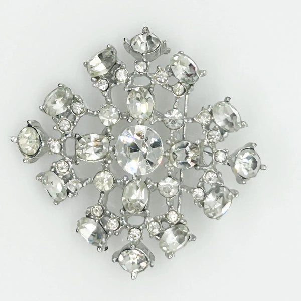 Lacy Vintage Rhinestone Brooch