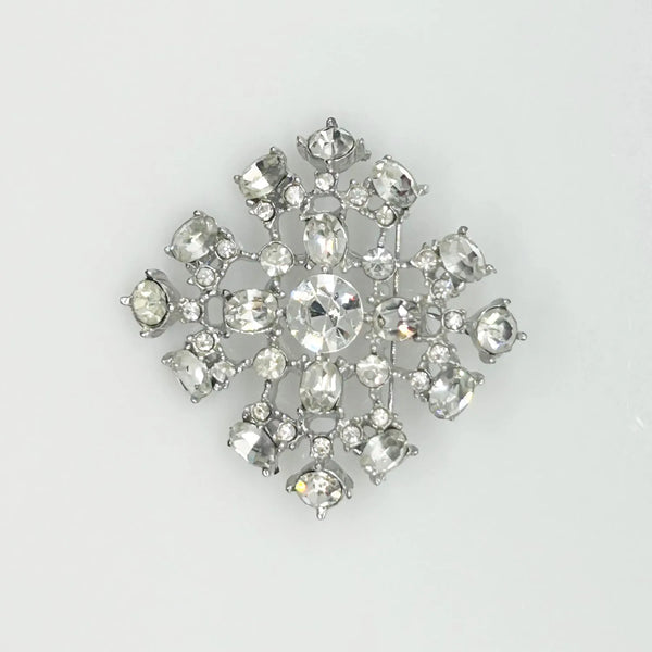 Lacy Vintage Rhinestone Brooch