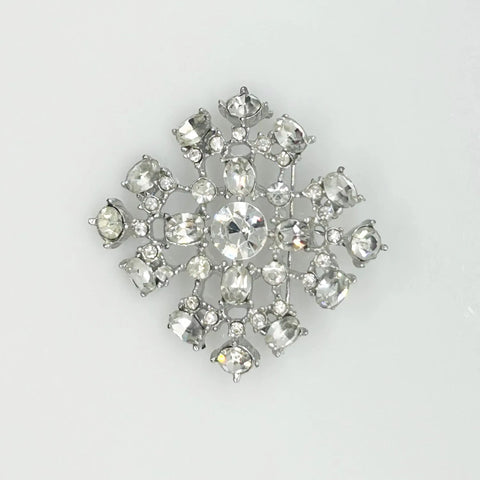 Lacy Vintage Rhinestone Brooch