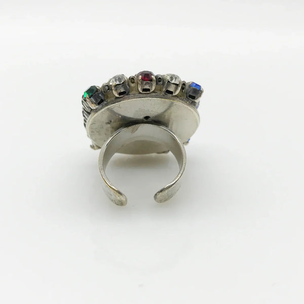 Rare Showstopper Multi-Color Lagerfeld- Tiziani Estate Couture Ring