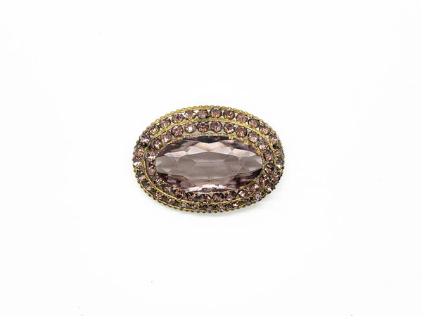 Perfect for collectors seeking distinctive vintage brooches: our Vintage Lavender and Purple Layered Brooch provides timeless elegance and a bold statement. Shop today!
