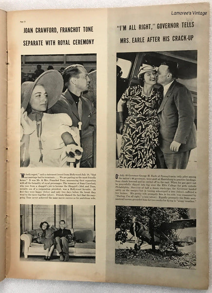 Life Magazine, August 1, 1938 - Lamoree’s Vintage