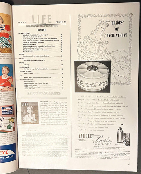 Life Magazine, February 17, 1941 - Lamoree’s Vintage