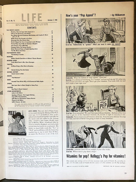 Life Magazine October 7, 1940 - Lamoree’s Vintage