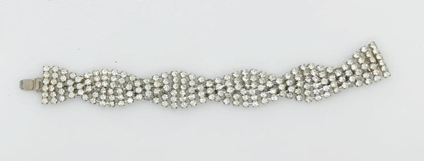 Luxurious Vintage Braided Rhinestone Bracelet - Lamoree’s Vintage