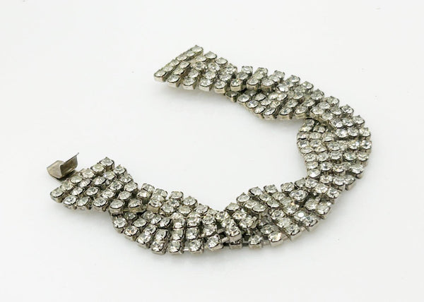 Luxurious Vintage Braided Rhinestone Bracelet - Lamoree’s Vintage