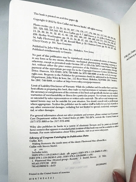 Making Rumours Book by Ken Caillat and Steven Stiefe reveals the wild, behind-the-scenes story of Fleetwood Mac’s classic album. Discover the drama and genius. Shop now!