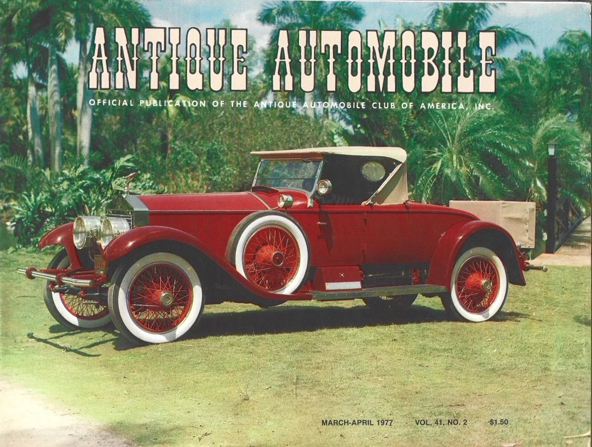 Antique Automobile Magazine March April 1977
