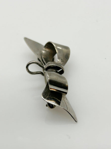 MK Sterling Silver Bow Brooch/Pendant - Lamoree’s Vintage