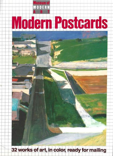 Modern Postcards" booklet published by the Museum of Modern Art. This collection includes 32 detachable full-color postcards showcasing major works from the museum's permanent collection