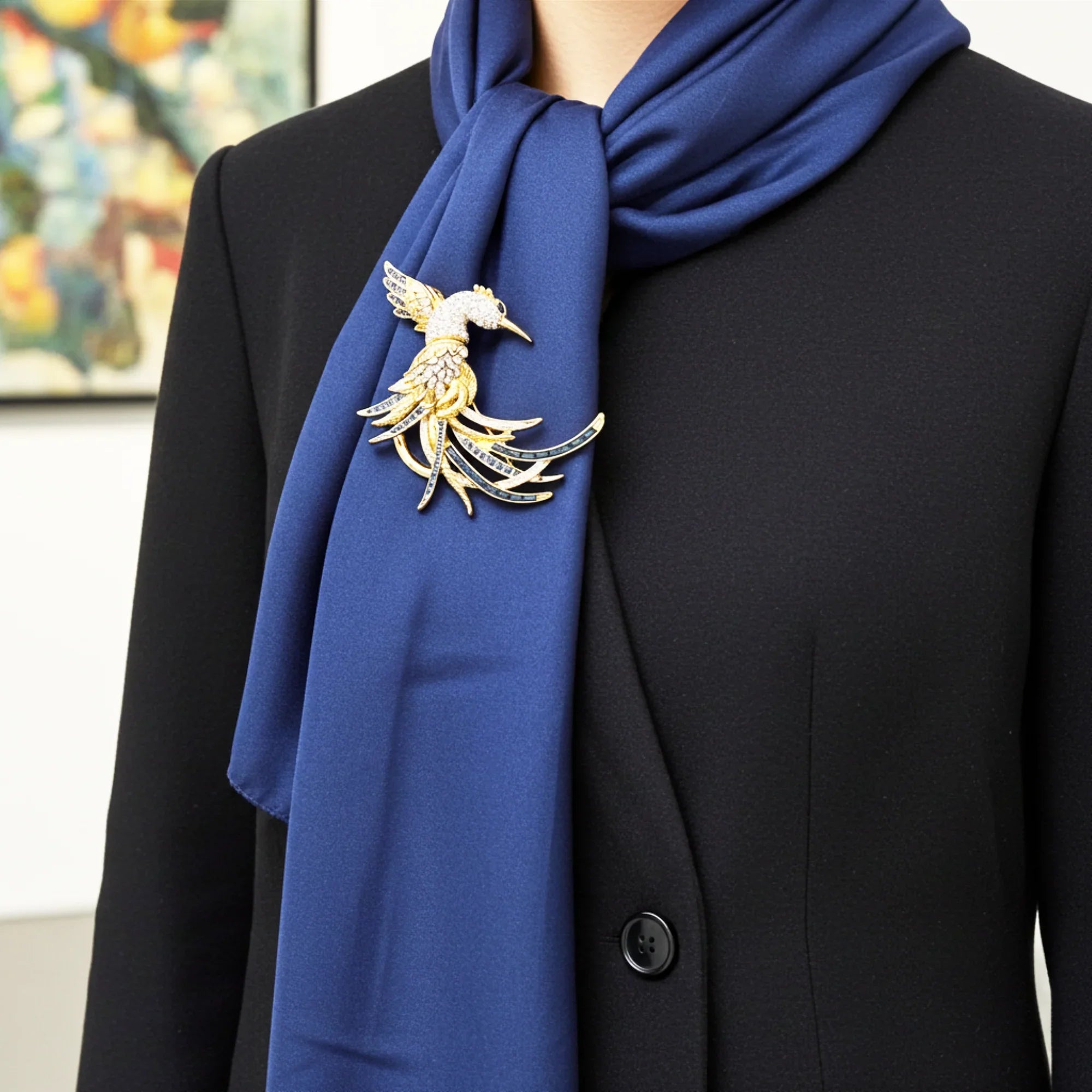 Perfect for fashion connoisseurs: our Nolan Miller Bird of Paradise Brooch provides timeless sparkle and exclusivity. Shop today!