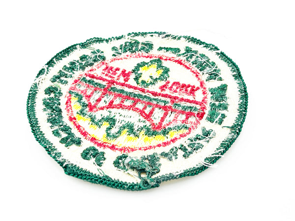 Embroidered patch with 'Girl Scout Council of Greater New York' logo on a white background
