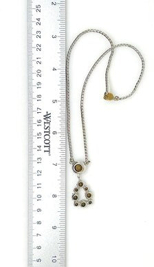 Brilliant Vintage Rhinestone Necklace with Sparkling Open Drop