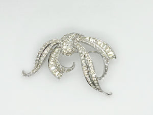 Graceful and Elegant Vintage Panetta Rhinestone Brooch