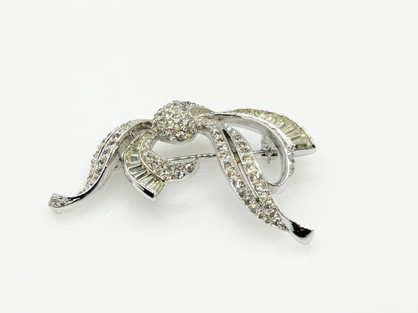 Graceful and Elegant Vintage Panetta Rhinestone Brooch