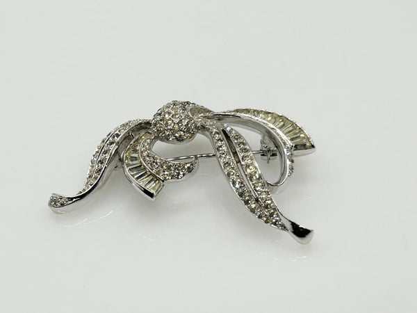 Graceful and Elegant Vintage Panetta Rhinestone Brooch