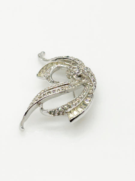 Graceful and Elegant Vintage Panetta Rhinestone Brooch