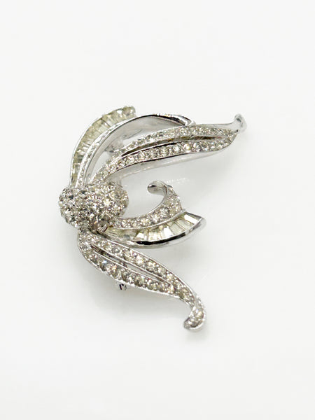 Graceful and Elegant Vintage Panetta Rhinestone Brooch