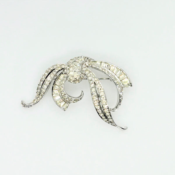 Graceful and Elegant Vintage Panetta Rhinestone Brooch