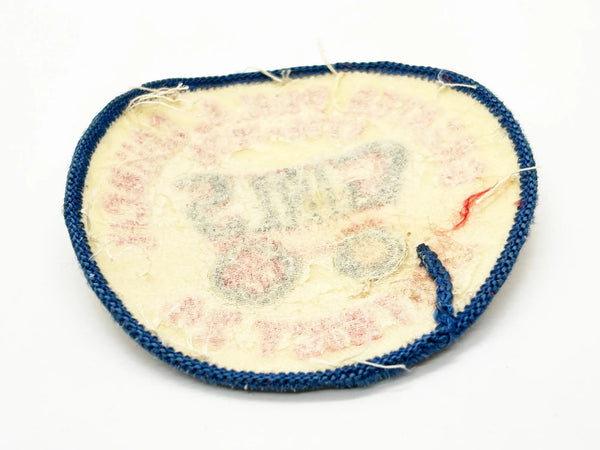 This vintage Greater Phila. Girls Council District 24 patch from the American Bicentennial period features the dates "1776-1976" embroidered in red along the top curve, commemorating the 200th anniversary of American independence. 