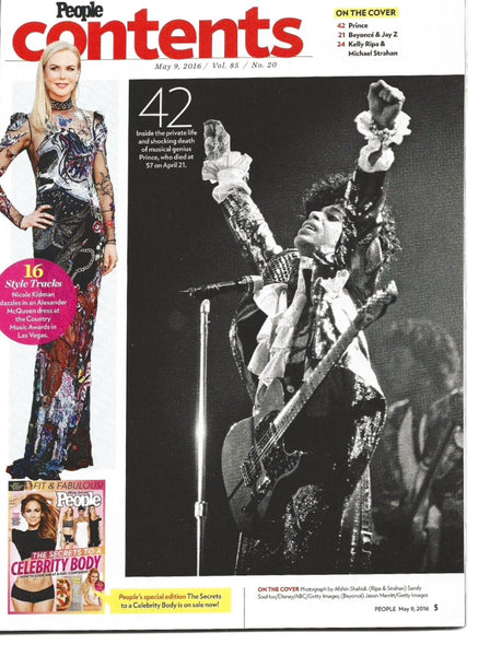 People Magazine Prince Commemorative Tribute, Beyonce (May 2016)