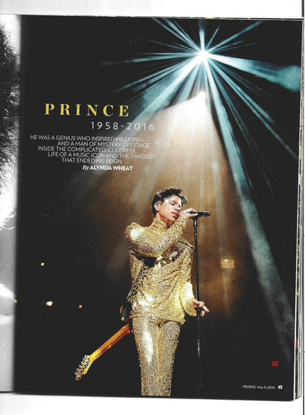 People Magazine Prince Commemorative Tribute, Beyonce (May 2016)