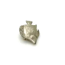 Shop this detailed vintage pewter discus fish pin. Perfect as a lapel or hat brooch for aquarium hobbyists, cichlid owners, and tropical marine life lovers.
