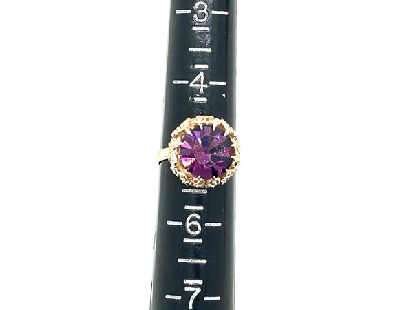 TPerfect for statement jewelry lovers: our Vivacious Purple Statement Cocktail Ring provides bold vintage elegance with an intricate setting and undeniable sparkle. Shop today!