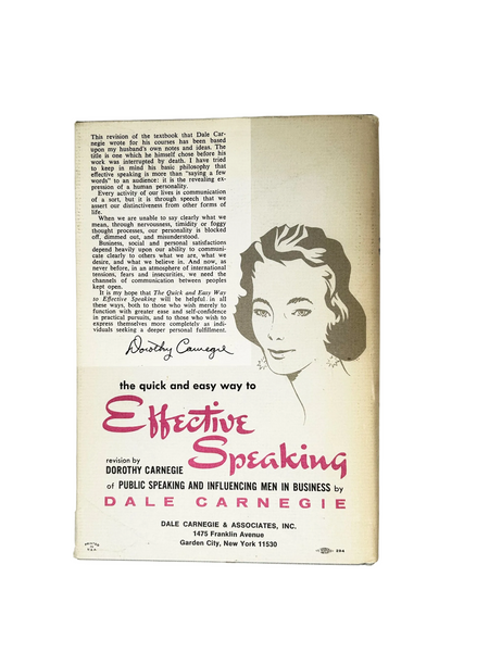 Master public speaking & build confidence with "The Quick and Easy Way to Effective Speaking" by Dale Carnegie. Learn practical communication skills. Shop now!