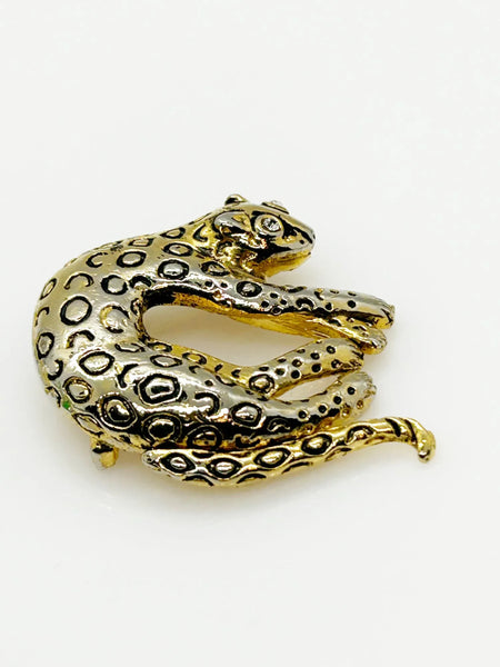 Vintage Panther Brooch with Articulated Tail