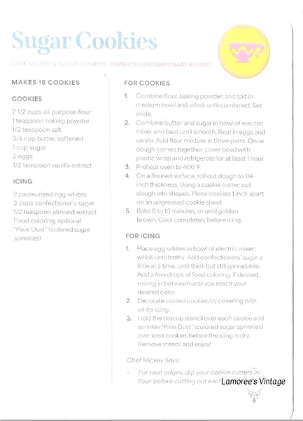 Perfect for Disney enthusiasts: pur Walt Disney World 2024 Annual Passholder Gifts: recipe cards and stencils provide holiday baking fun with charming character artwork and story-inspired recipes. Show Now!