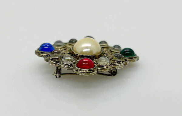 Regal Multi Color Cabochon Brooch - Lamoree’s Vintage