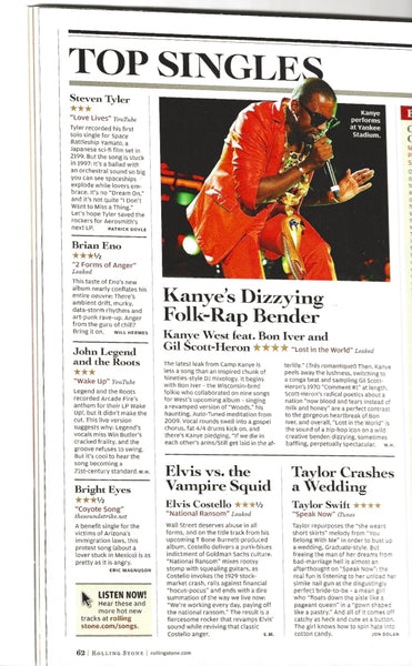 Rolling Stone Magazine October 28, 2010. Keith Richards