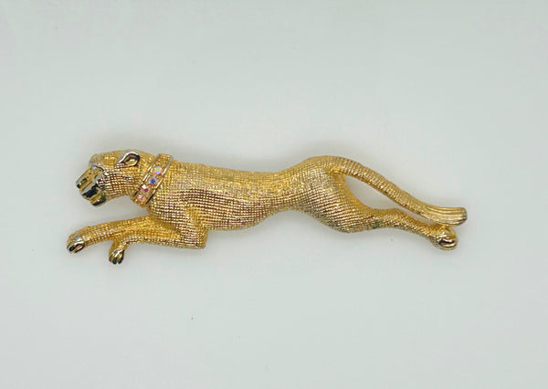 Running Panther Brooch