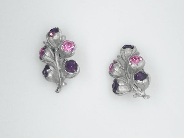 Sarah Coventry Vintage "Wisteria" 1962 Brooch and Earring Set