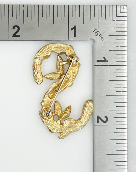 Vintage Sarah Coventry Initial "S" Brooch