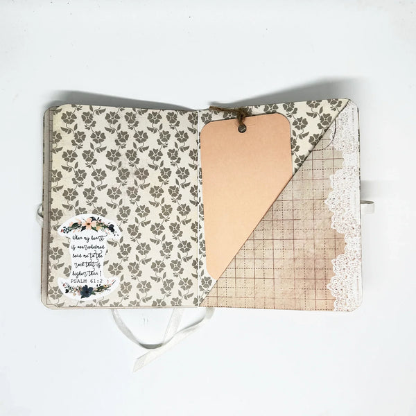 This charming handcrafted album beautifully combines affirmations and space for special notes, photos, or keepsakes. It serves as a meaningful focal point for meditations and a source of comfort during difficult times. It's also a perfect gift for those who appreciate serenity and introspection.