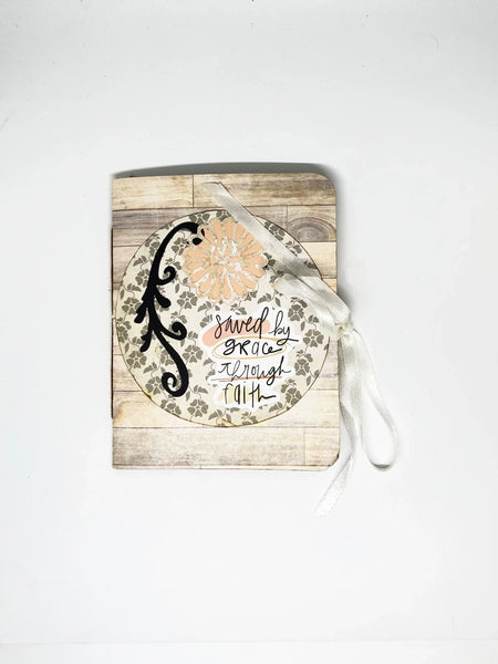This charming handcrafted album beautifully combines affirmations and space for special notes, photos, or keepsakes. It serves as a meaningful focal point for meditations and a source of comfort during difficult times. It's also a perfect gift for those who appreciate serenity and introspection.
