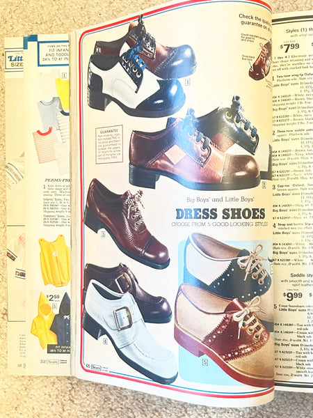 Buckle up for a wild ride through 1974 with this gloriously thick Sears catalog—all 1427 pages of it! This spring-to-summer edition is basically a time machine disguised as a shopping guide, packed with the most wonderfully outrageous fashions, furniture, and gadgets that defined the decade