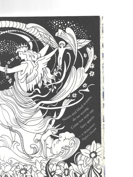 "Colouring book titled 'Escape to Shakespeare's World