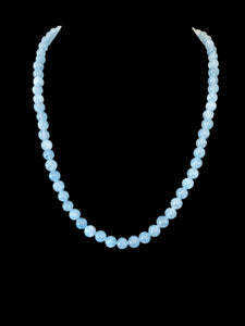 Vintage Sky Blue Bead Necklace