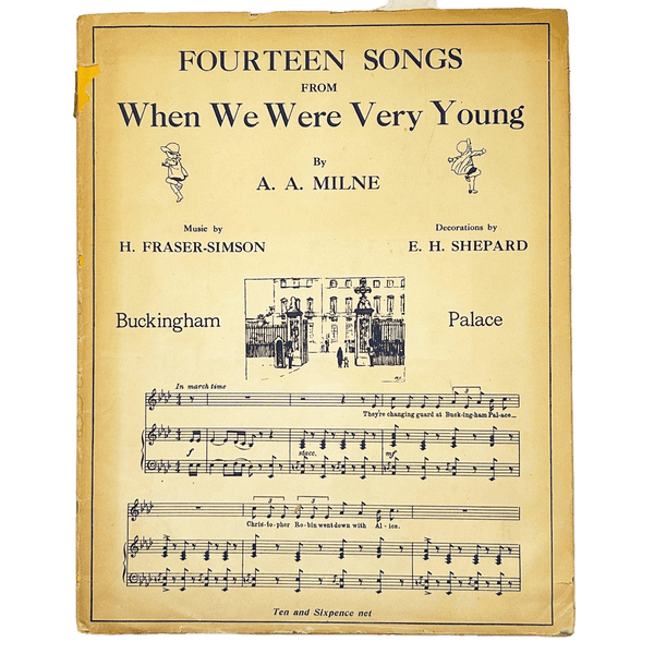 Songs from “When We Were Very Young” by A.A. Milne (1947) Music Book - Lamoree’s Vintage