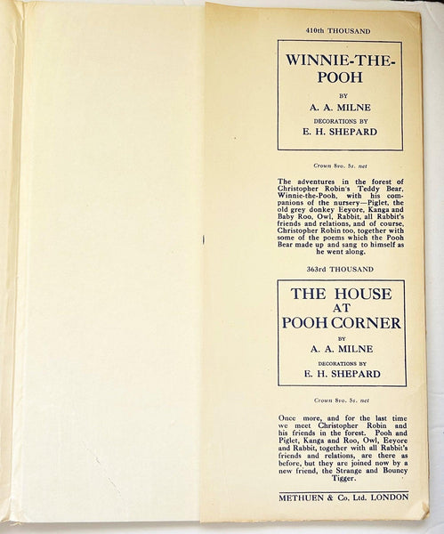 Songs from “When We Were Very Young” by A.A. Milne (1947) Music Book - Lamoree’s Vintage