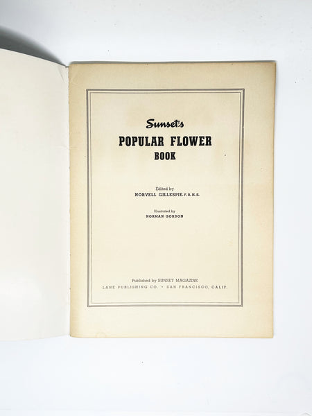 Sunset’s Popular Flower Book (1941) (1954 edition?)