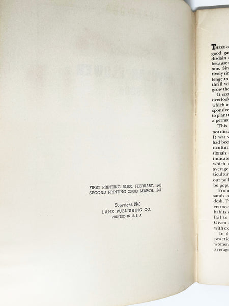 Sunset’s Popular Flower Book (1941) (1954 edition?)