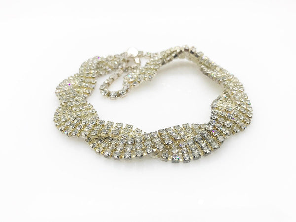 Super Sparkling Braided Vintage Rhinestone Necklace - Lamoree’s Vintage