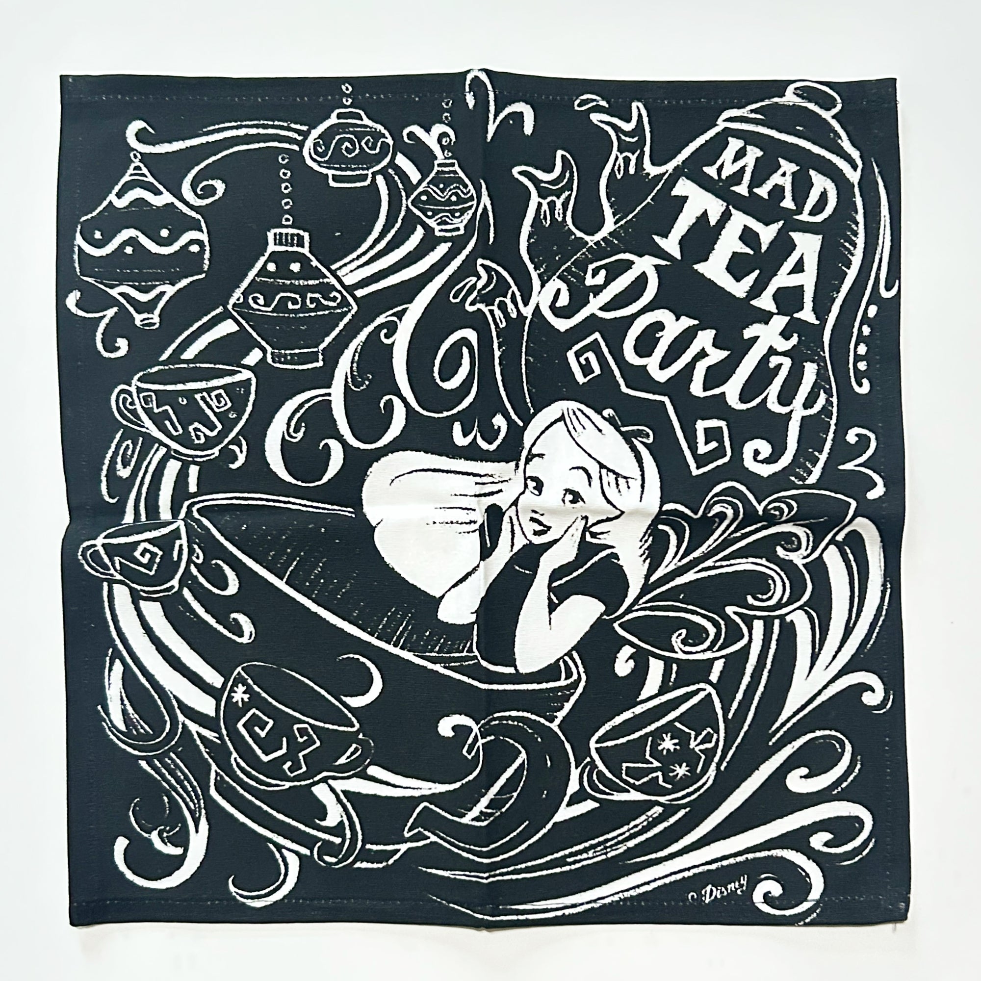 Disney Alice "Mad Tea Party" Cloth Napkin NWT (2019) NWT other measures?