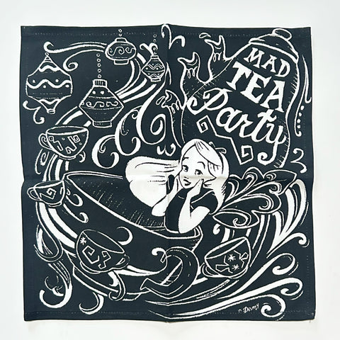 Disney Alice "Mad Tea Party" Cloth Napkin NWT (2019) NWT other measures?