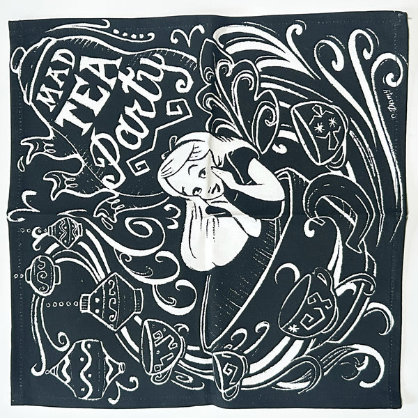 Disney Alice "Mad Tea Party" Cloth Napkin NWT (2019) NWT other measures?