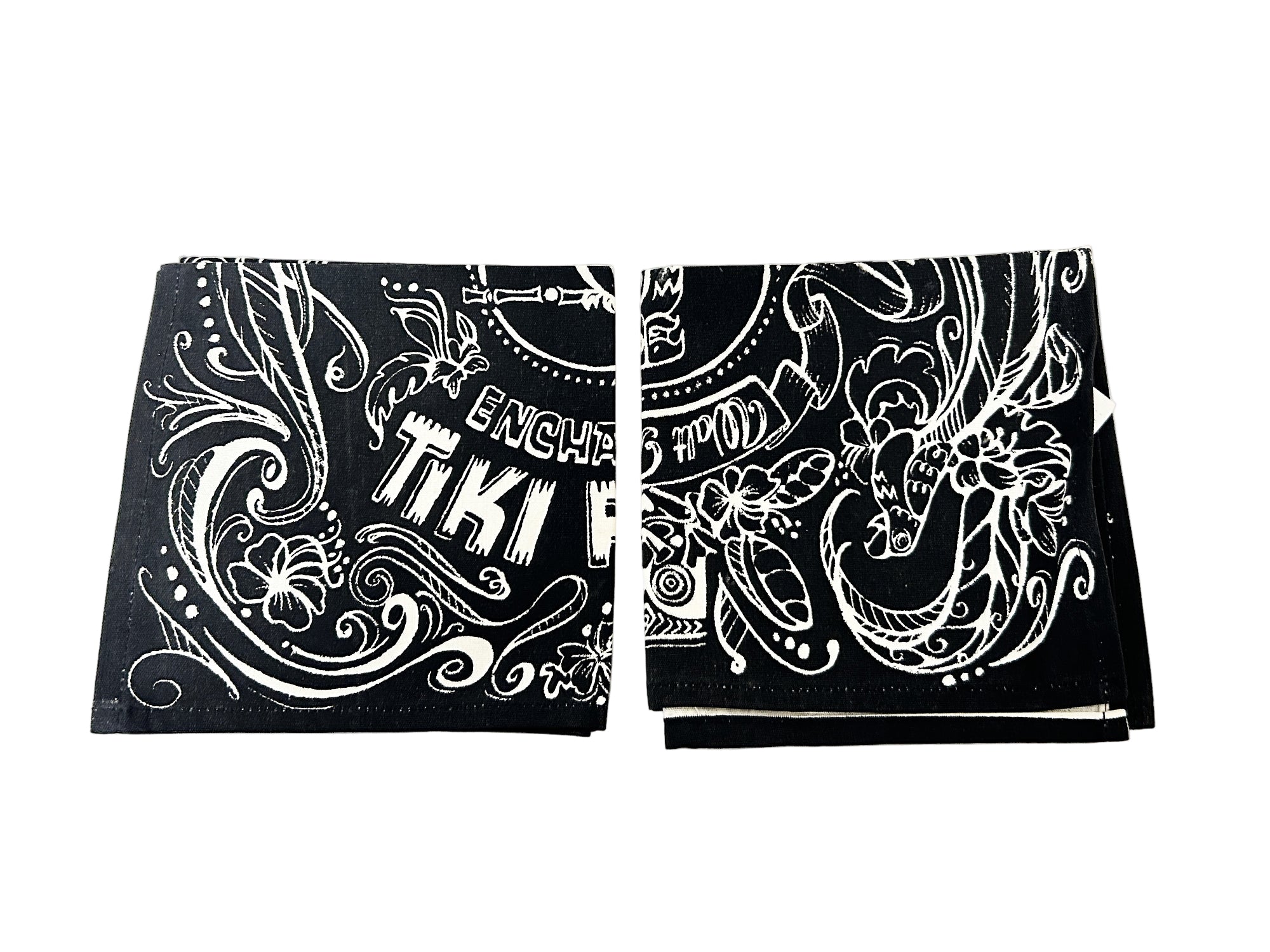 Perfect for Disney enthusiasts: our Disney (2) Enchanted Tiki Room "Chalkboard" Lounge Cloth Napkins provide durable charm and nostalgic style. Shop today!